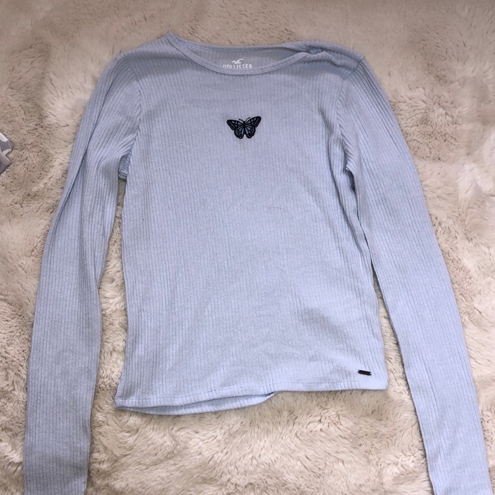 Baby Blue Tee -Hollister